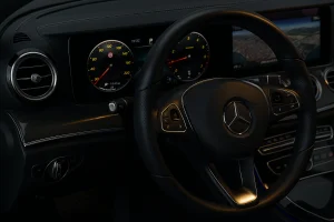 dettagli interni mercedes taxi